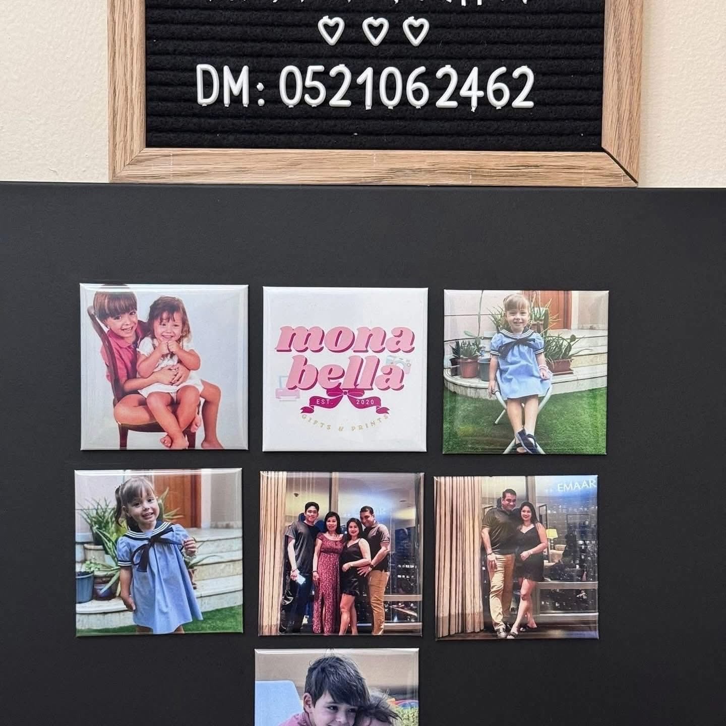 CUSTOM PHOTO MAGNETS 6PCS