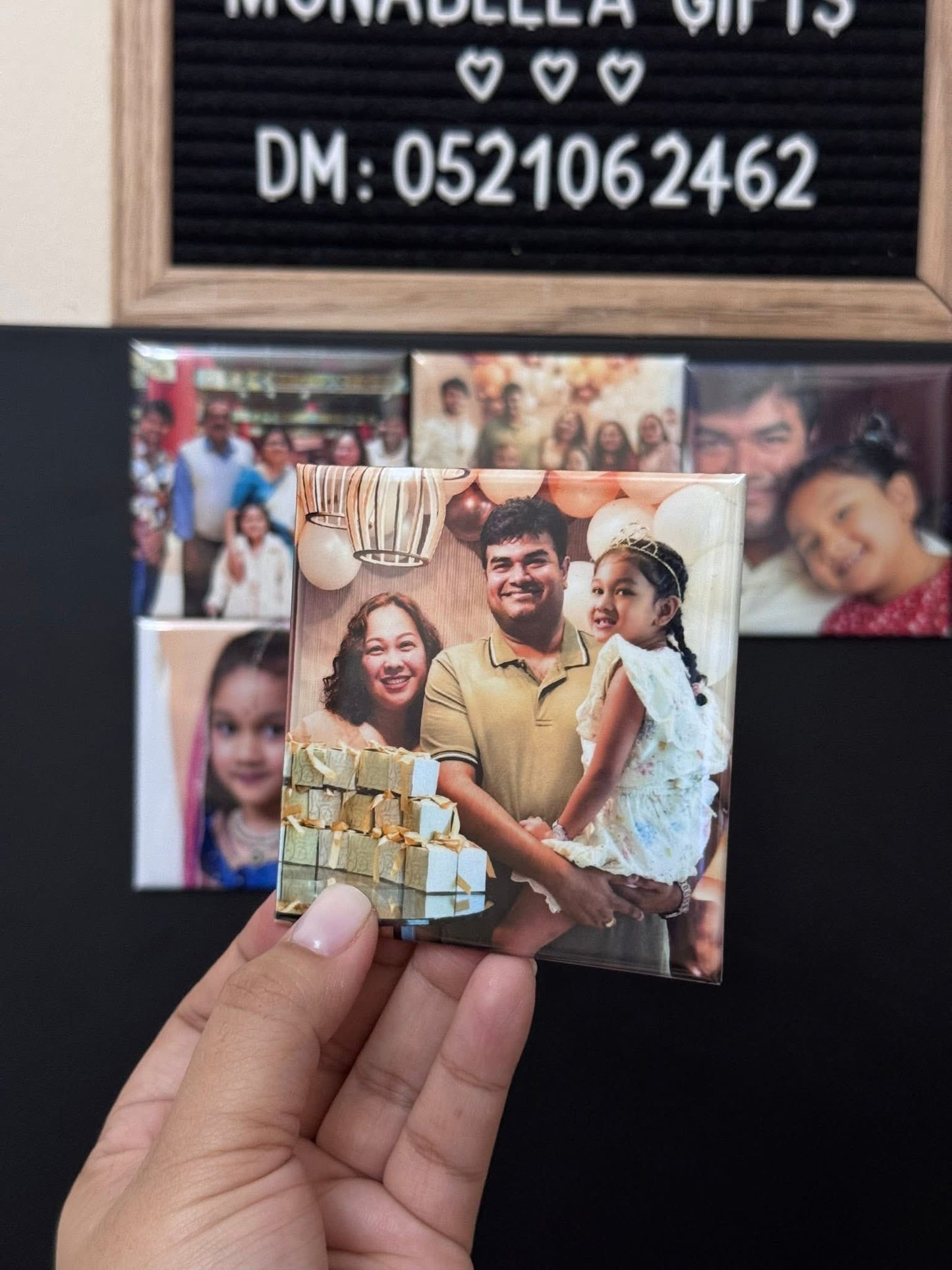 CUSTOM PHOTO MAGNETS 6PCS