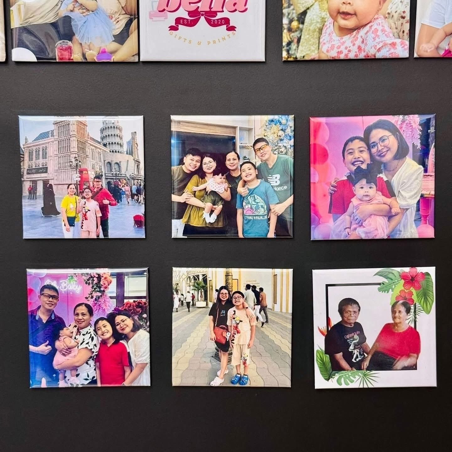 CUSTOM PHOTO MAGNETS 6PCS
